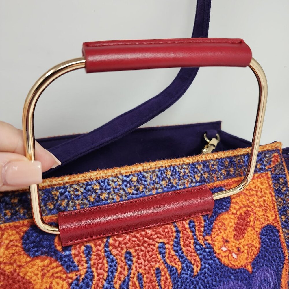 Her Universe Purple and Orange Patterned Crossbody Bag - Picture 5 of 14